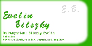 evelin bilszky business card